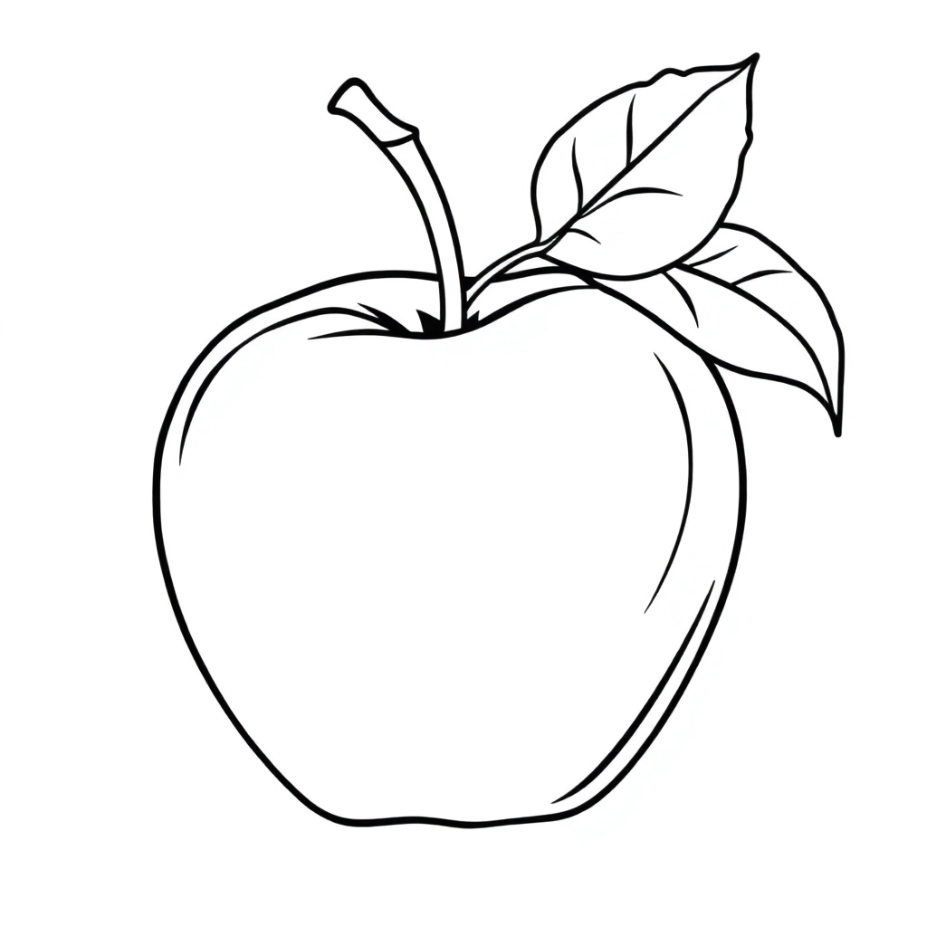苹果 Coloring Pages