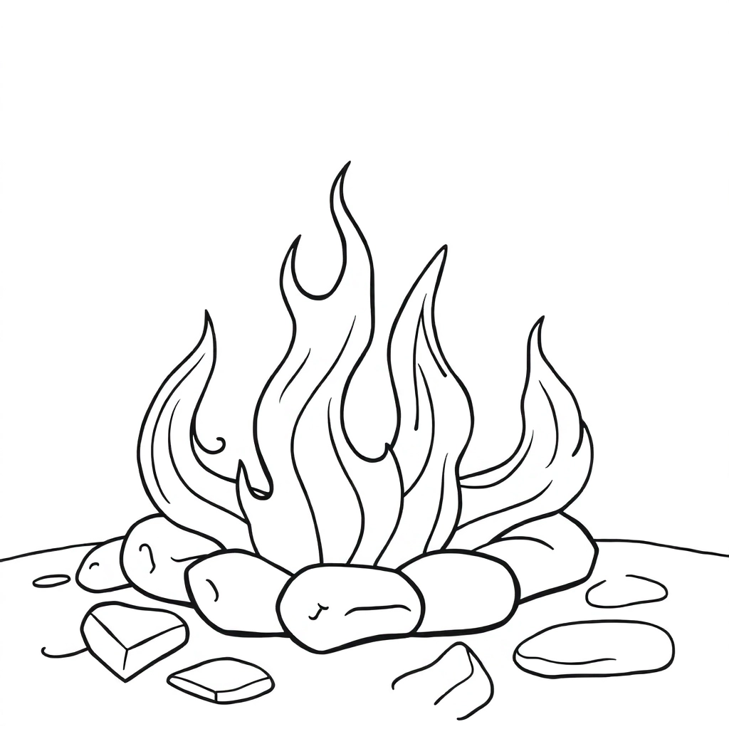 Fire scene working diagram Páginas para Colorear