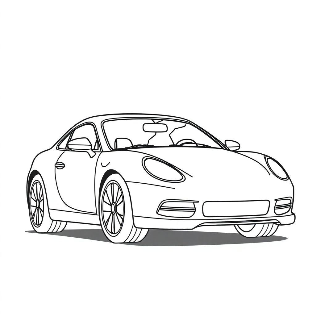 汽车 Páginas para Colorear