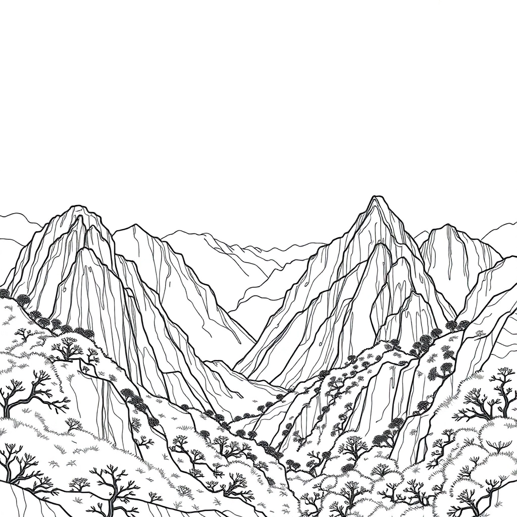 武夷山风景 Coloring Pages