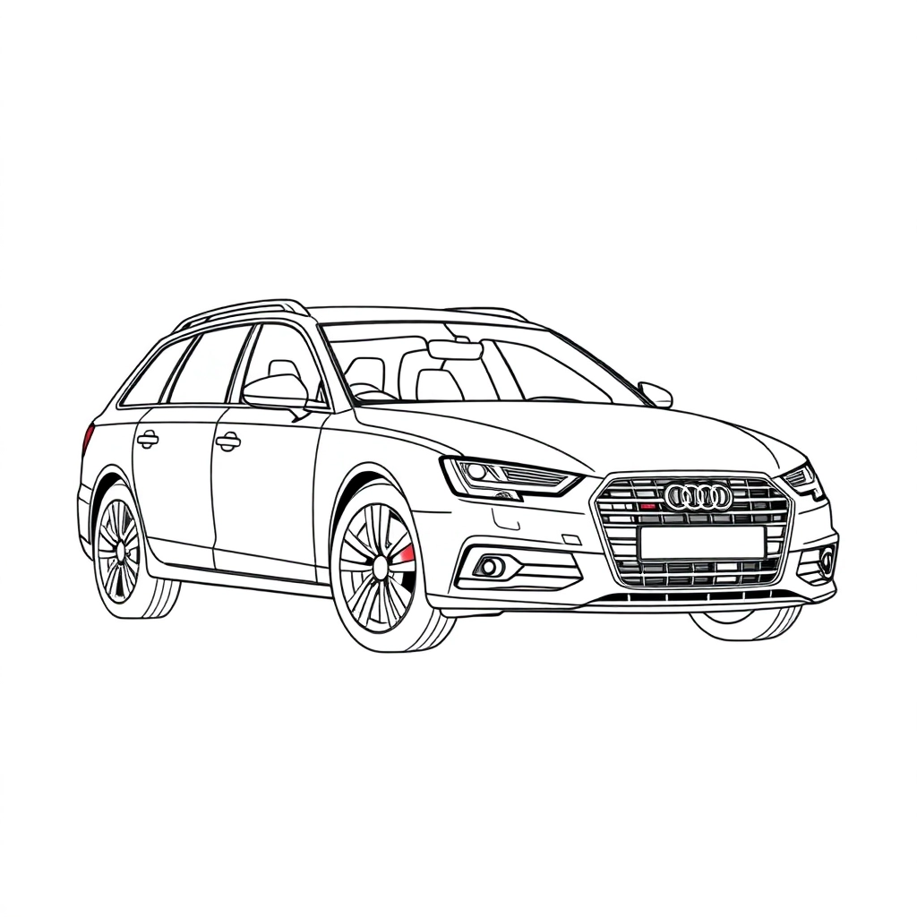奥迪旅行车 Páginas para Colorear