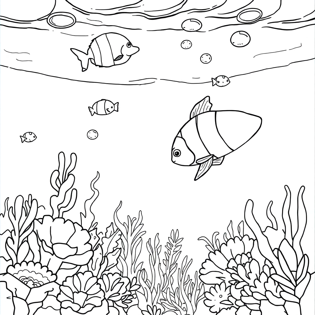 Underwater World Páginas para Colorear