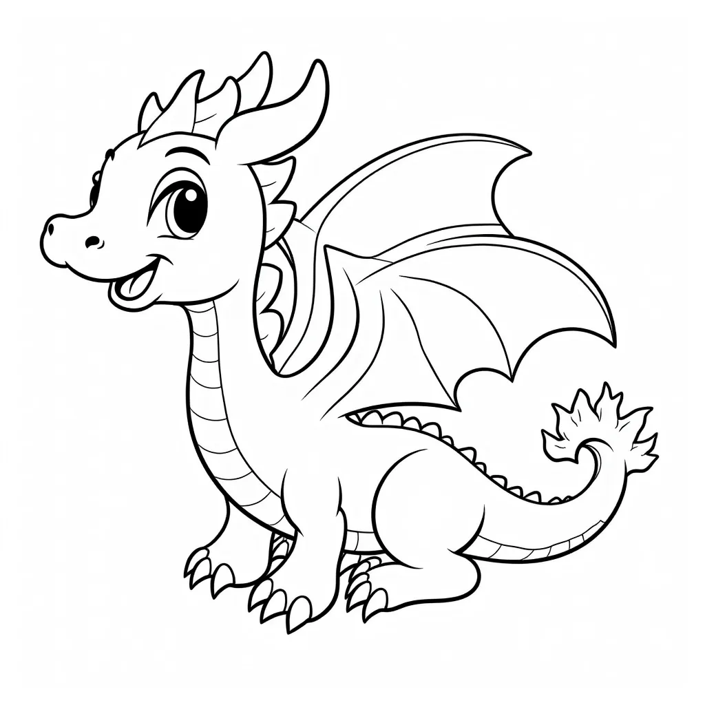 dragon coloring pages