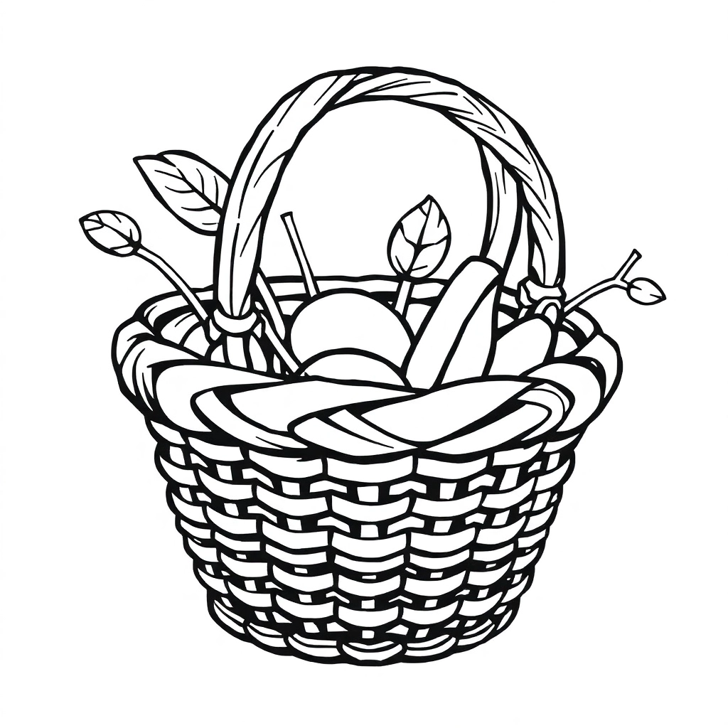 basket rubbish Páginas para Colorear