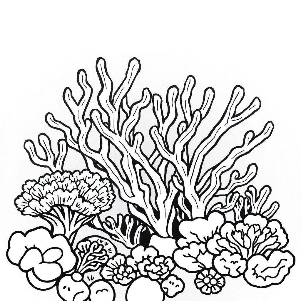 Coral Reef Páginas para Colorear