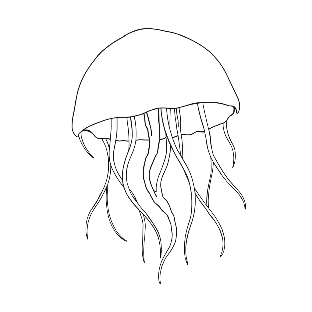 Jellyfish Garden صفحات التلوين