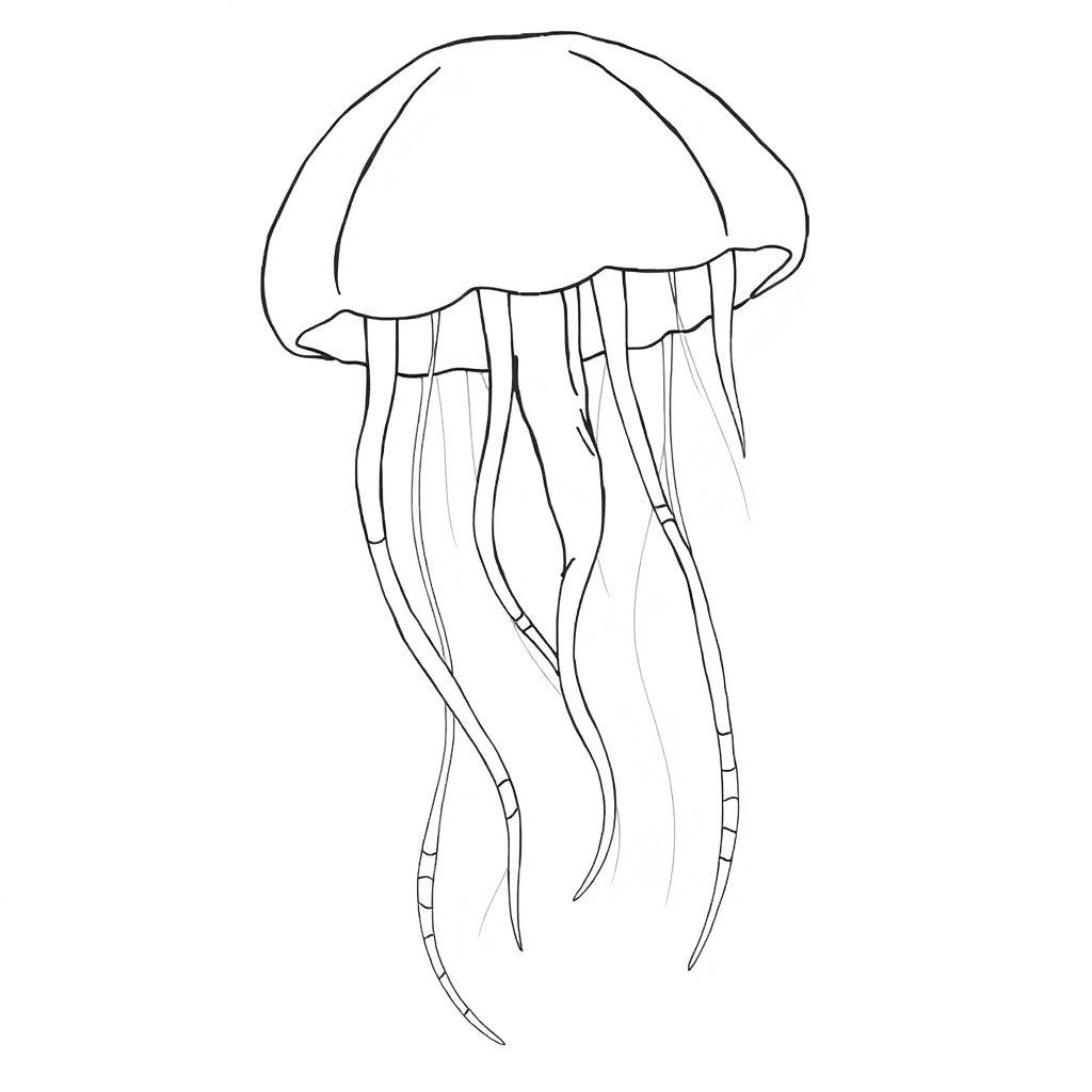 Jellyfish Garden صفحات التلوين