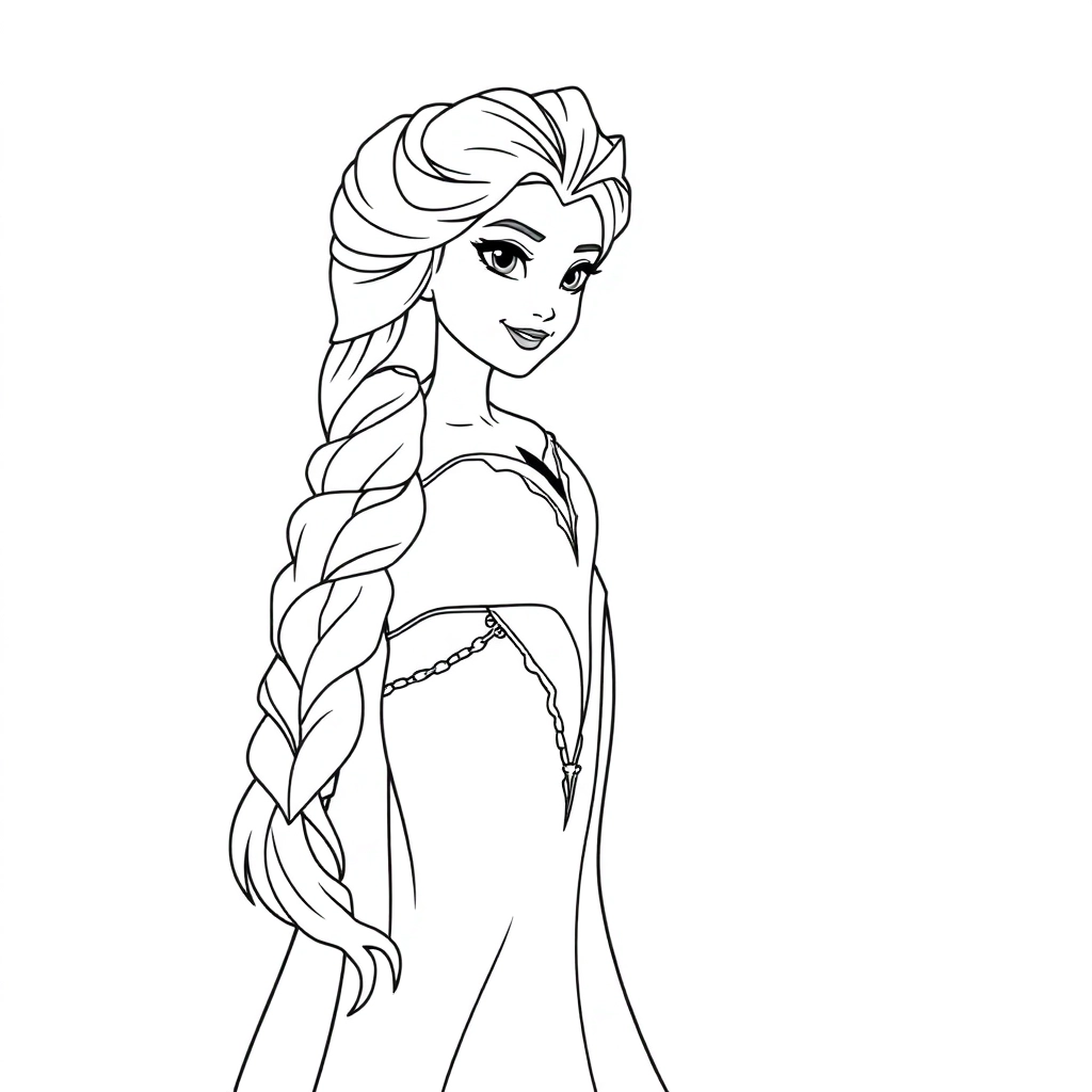 Frozen Elsa Páginas para Colorear