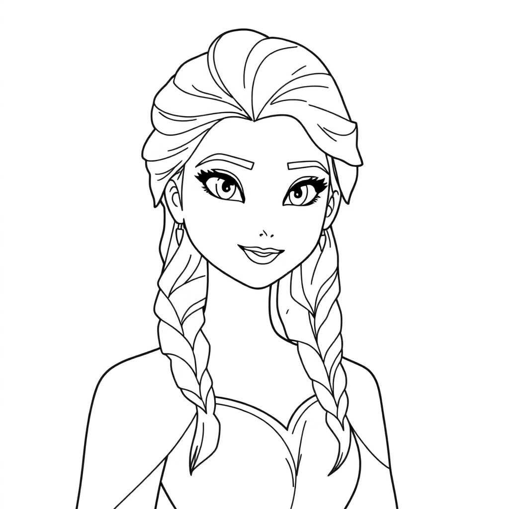 Frozen Elsa Páginas para Colorear