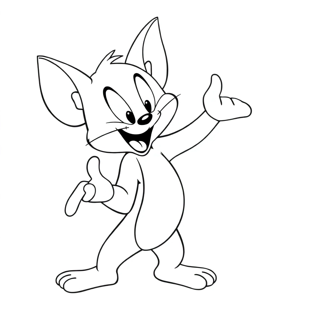 Tom and Jerry Páginas para Colorear