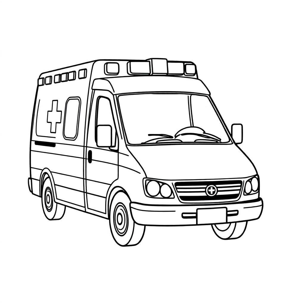 Ambulance صفحات التلوين