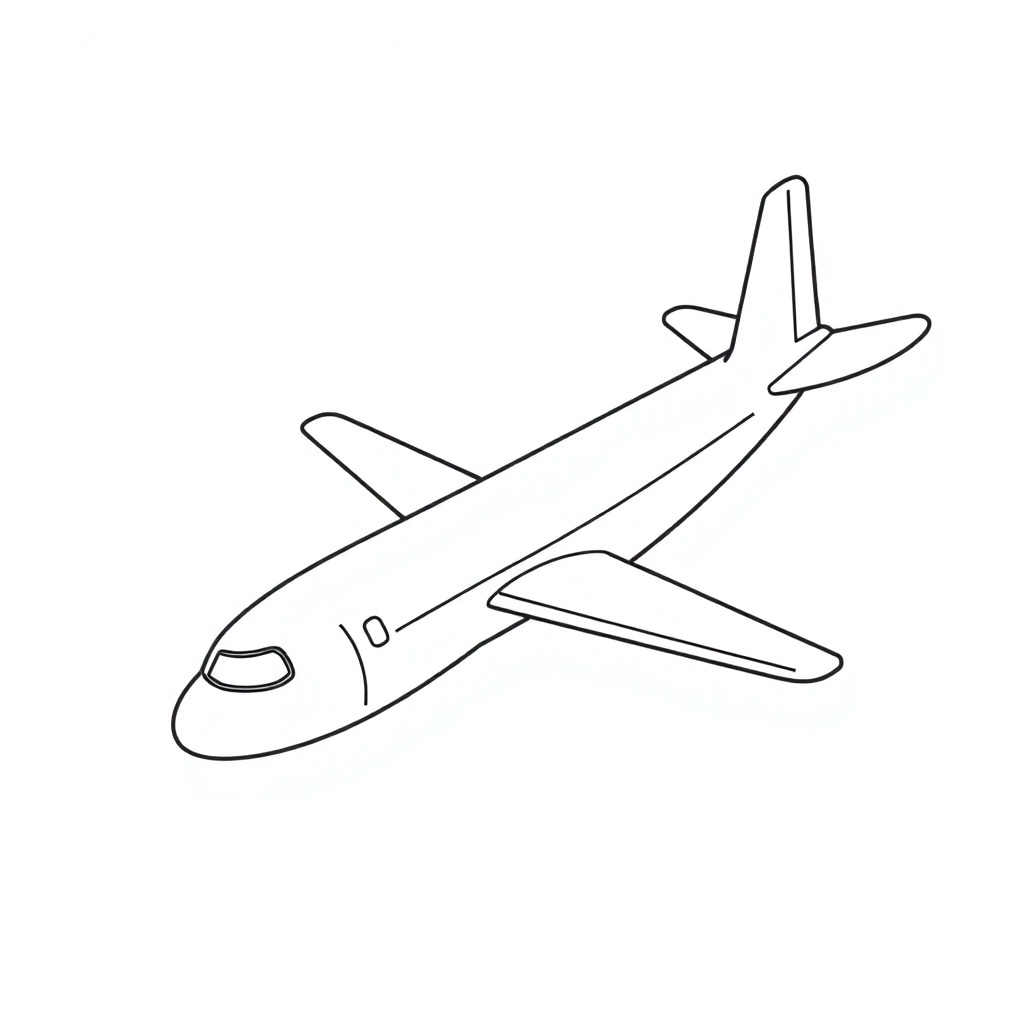 Airplane صفحات التلوين