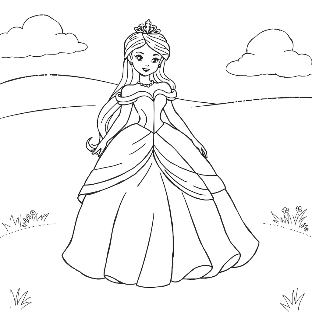Princess Xinying Coloring Pages