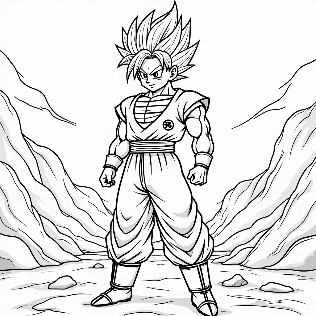 Dragon ball z coloring pages