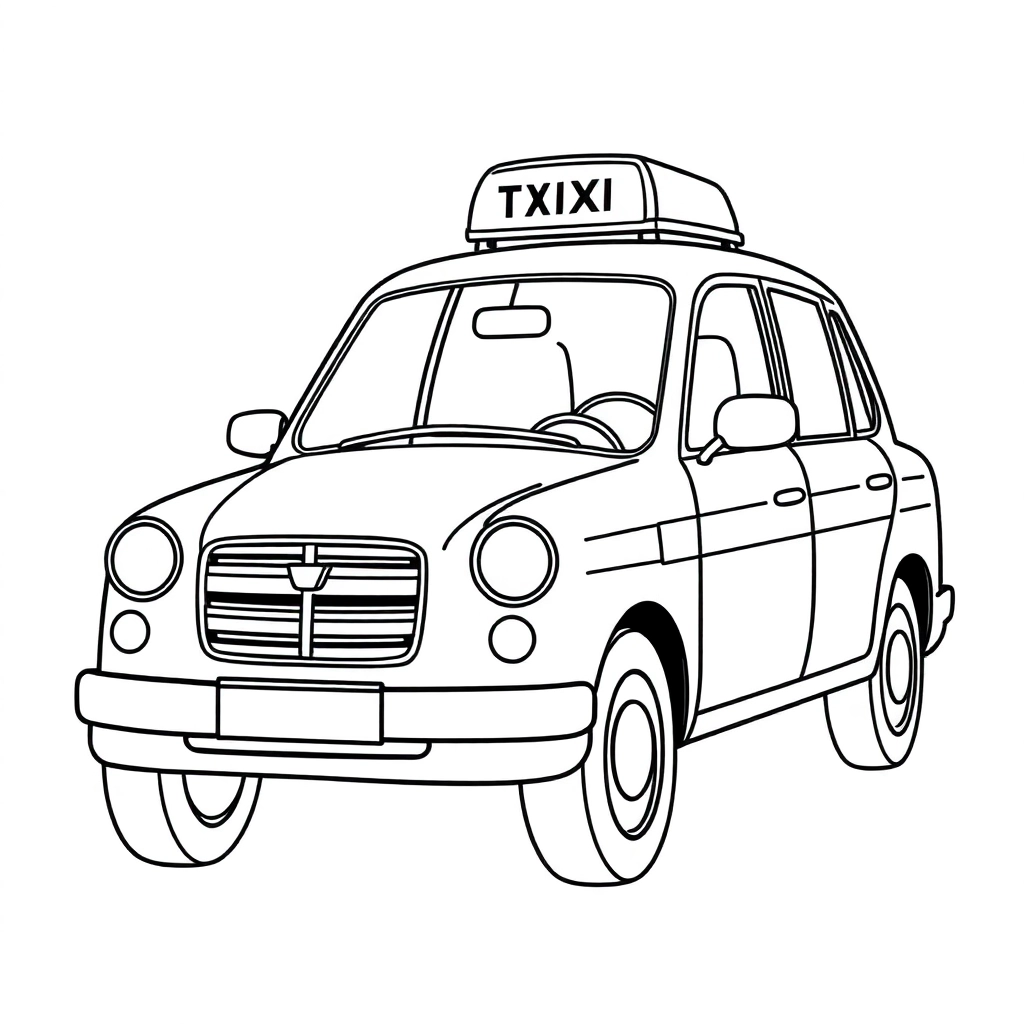 Taxi صفحات التلوين