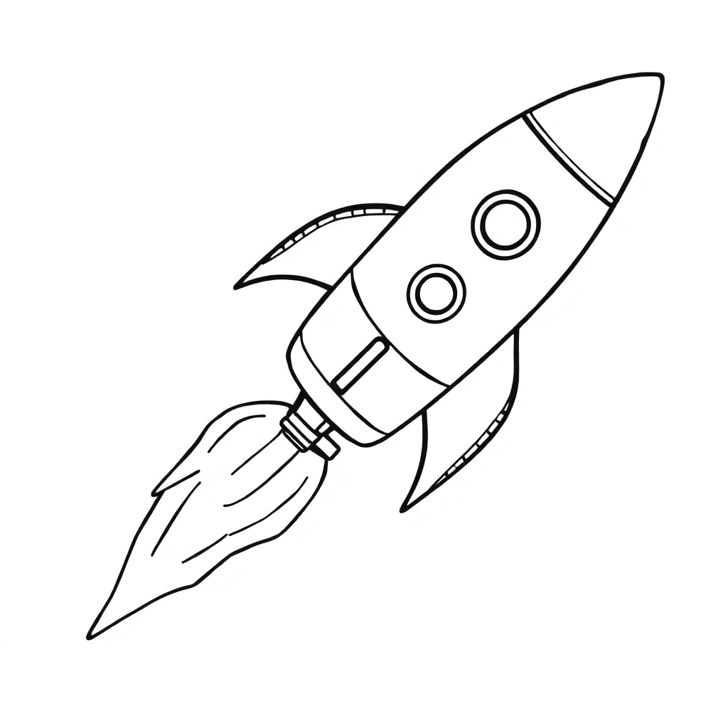 Rocket صفحات التلوين