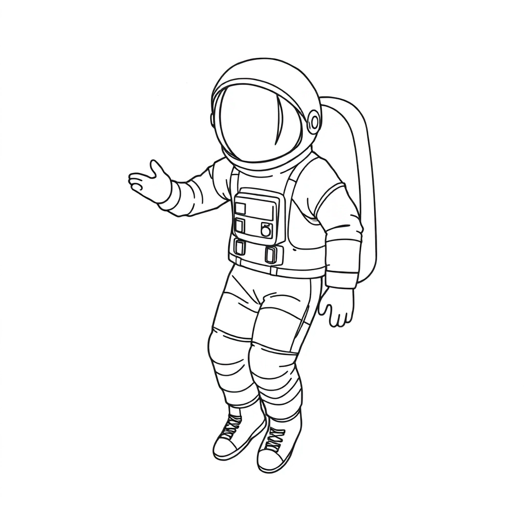 Astronaut صفحات التلوين
