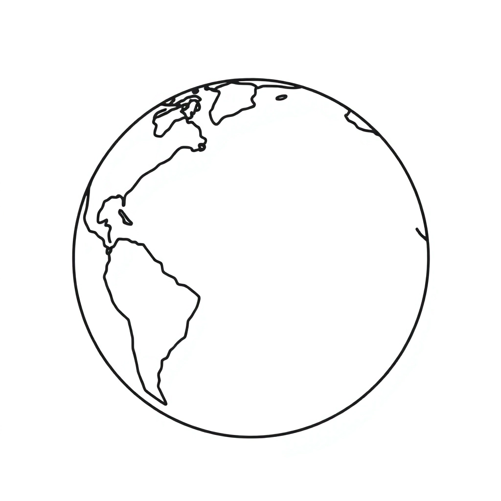 Planet Earth Coloring Pages