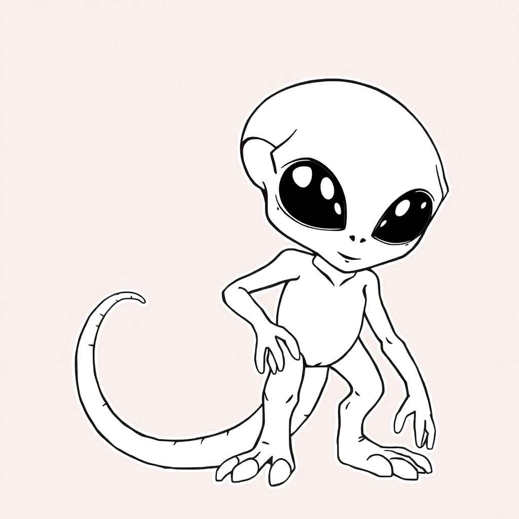 Alien Coloring Pages