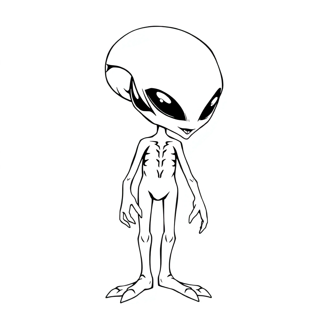 Alien Coloring Pages