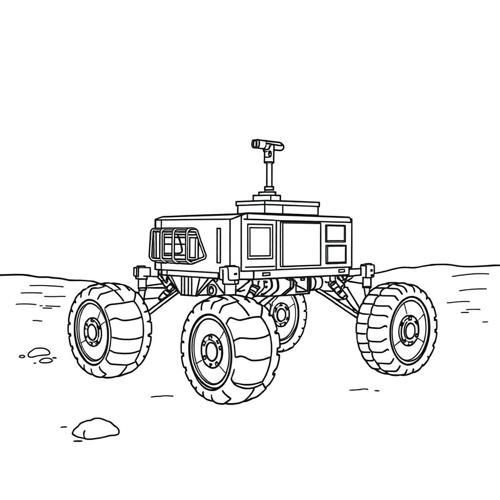 Mars Rover Coloring Pages