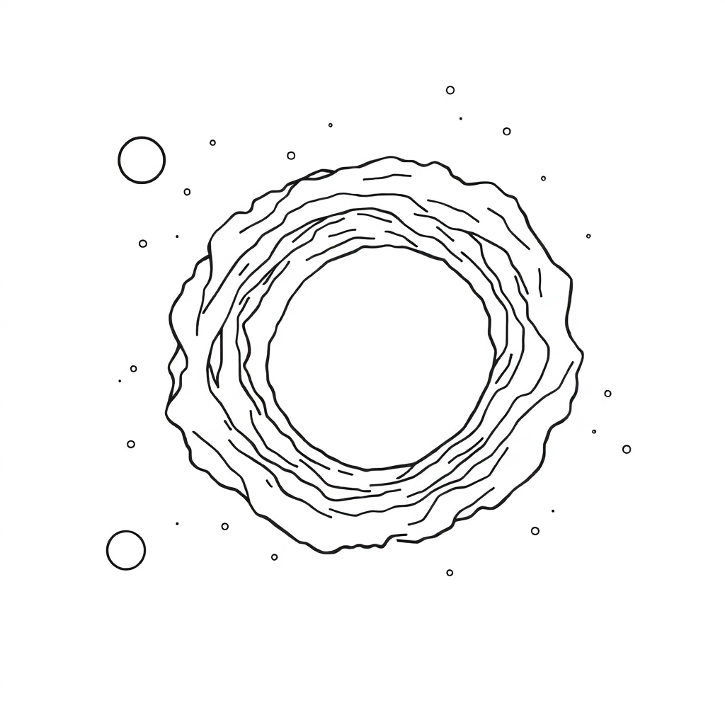 Black Hole Páginas para Colorear