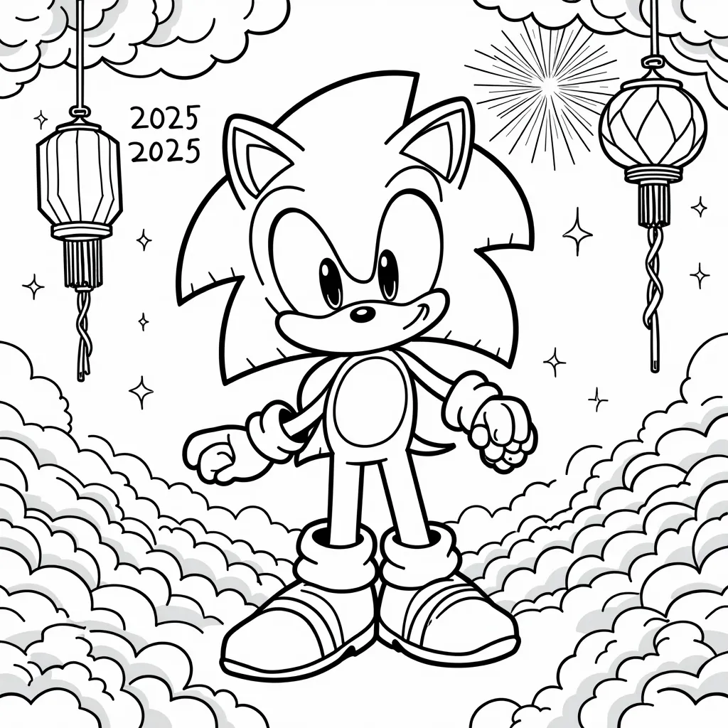 Sonic the hedgehog coloring pages