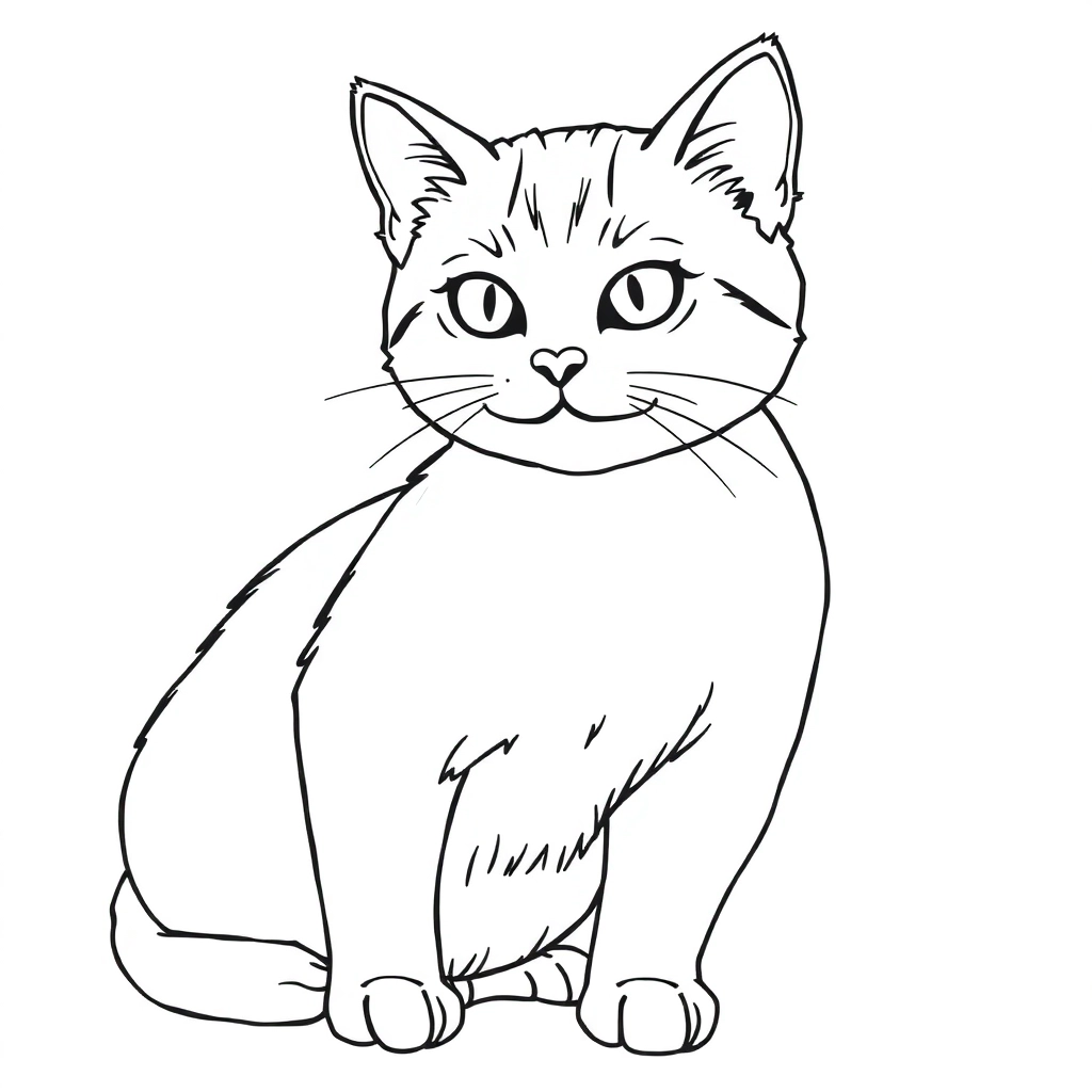 cat صفحات التلوين