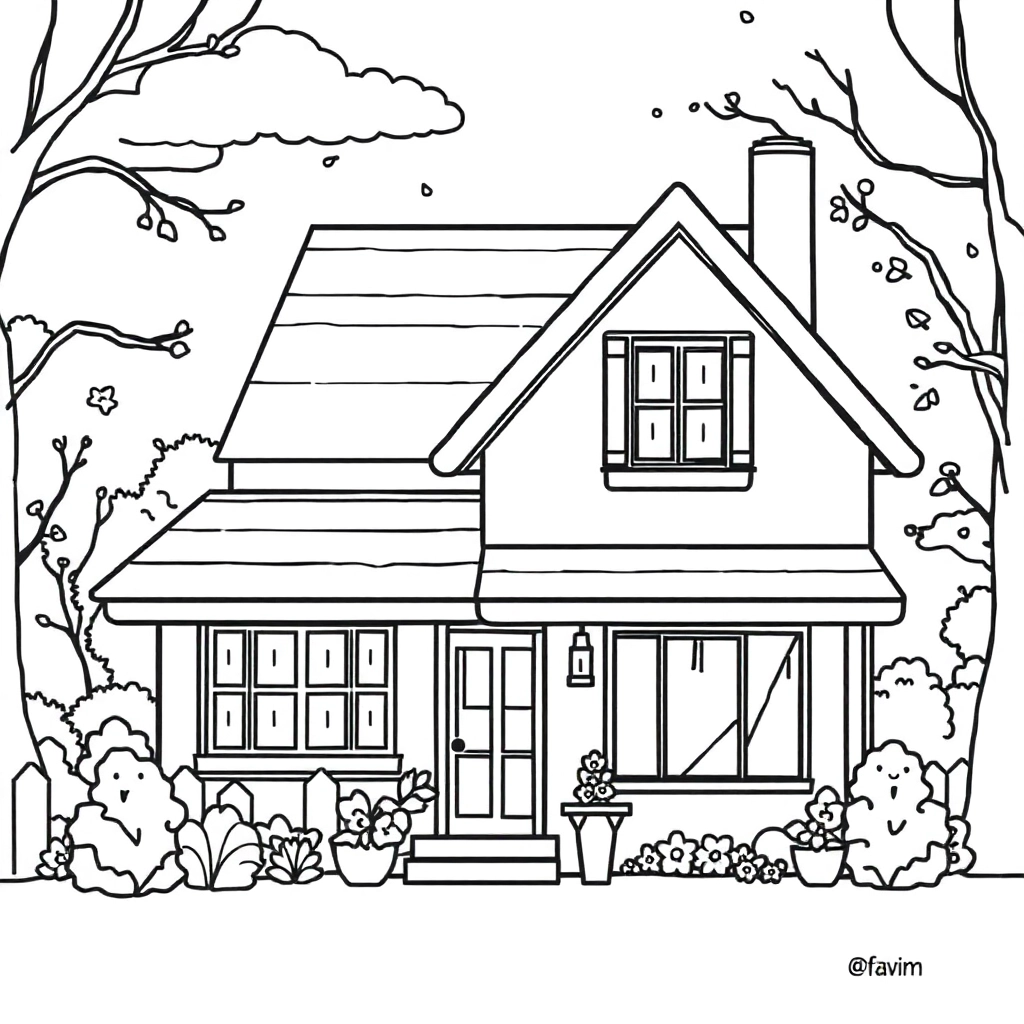 到家哲学 Coloring Pages