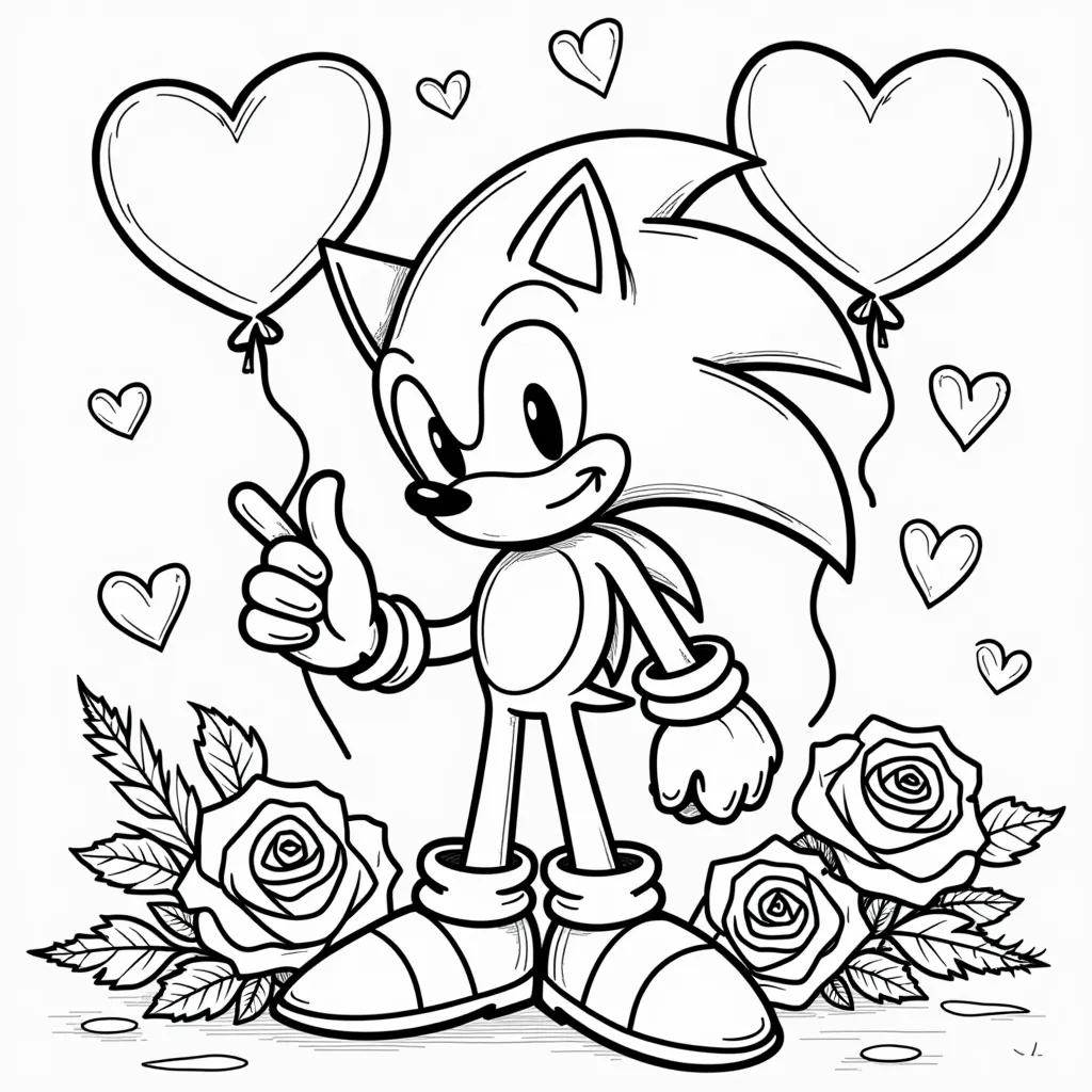 Sonic the hedgehog coloring pages