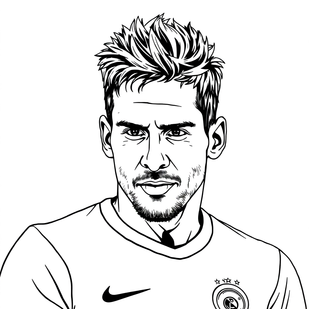 Neymar JR Coloring Pages