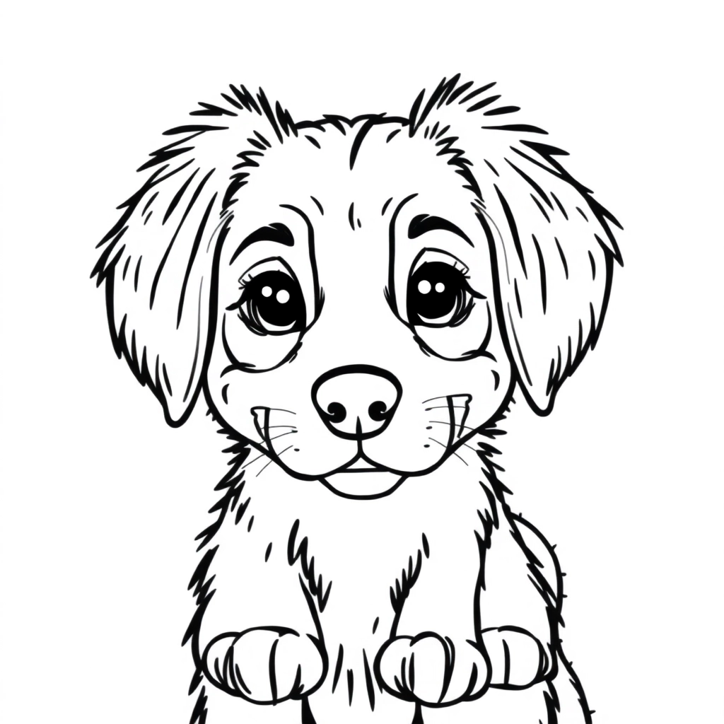 狗 Páginas para Colorear