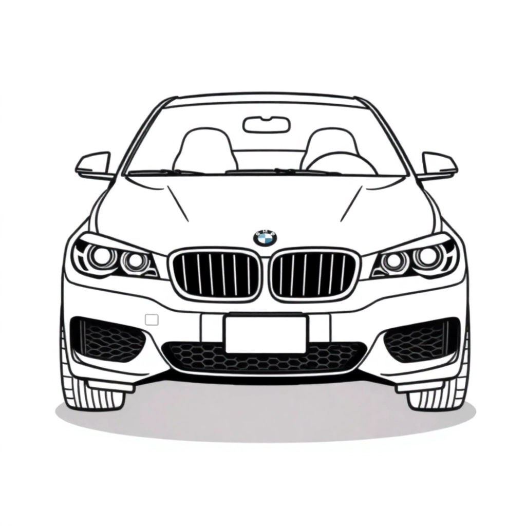 bmw Páginas para Colorear