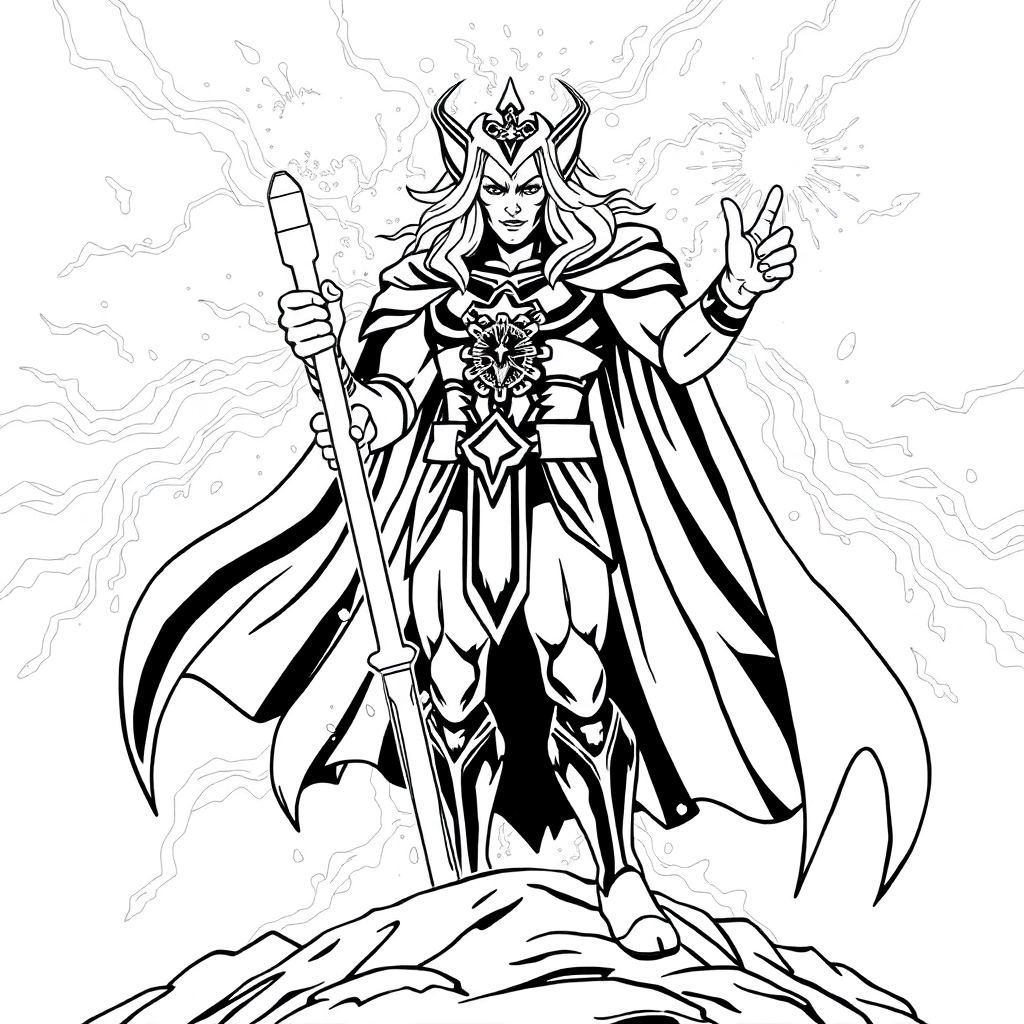 动画片宇宙护卫队中的角色暴风 Coloring Pages