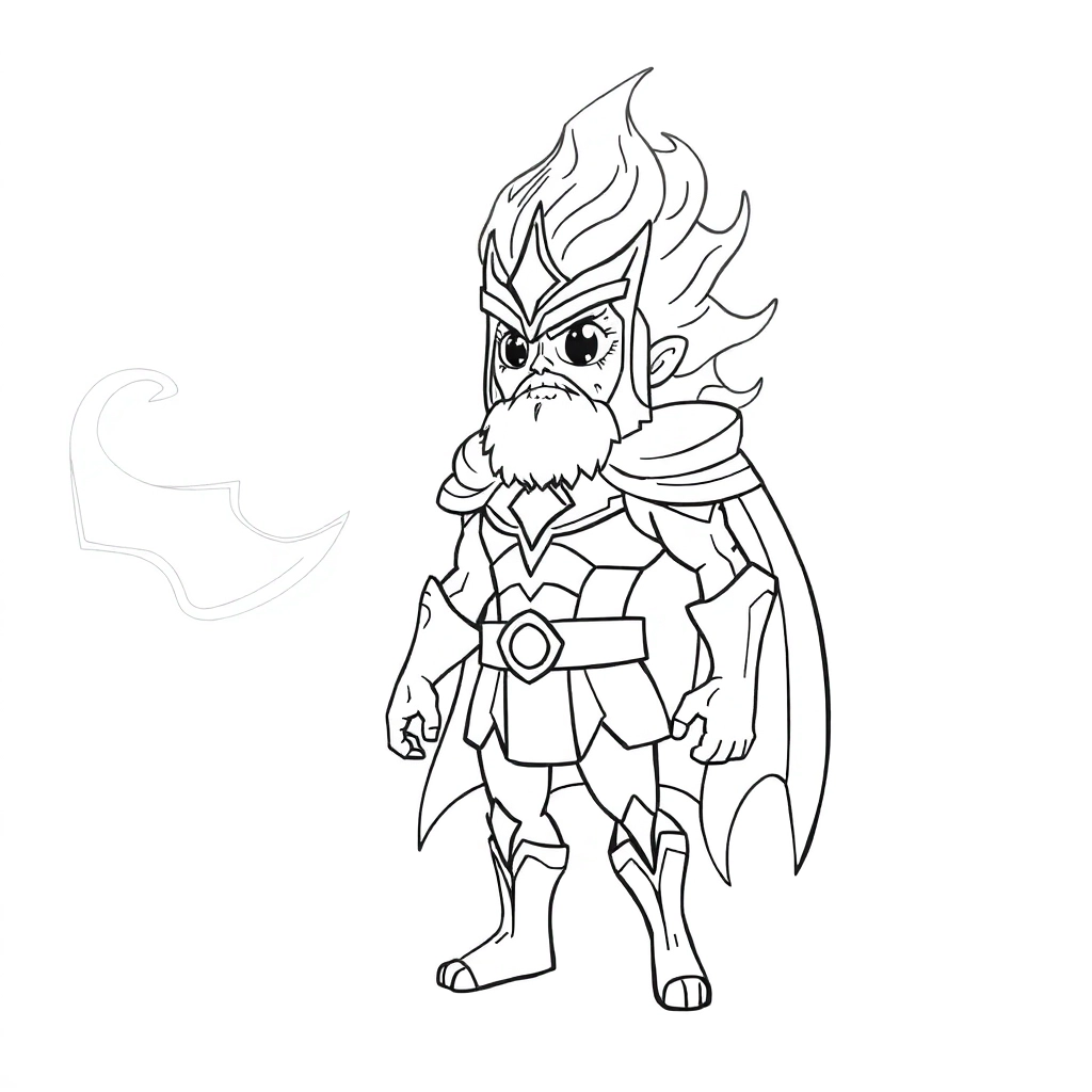 动画片宇宙护卫队中的角色暴风 Coloring Pages
