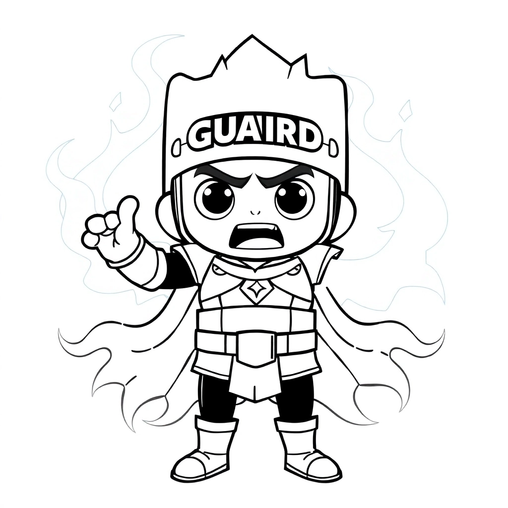 动画片宇宙护卫队中的角色暴风 Coloring Pages