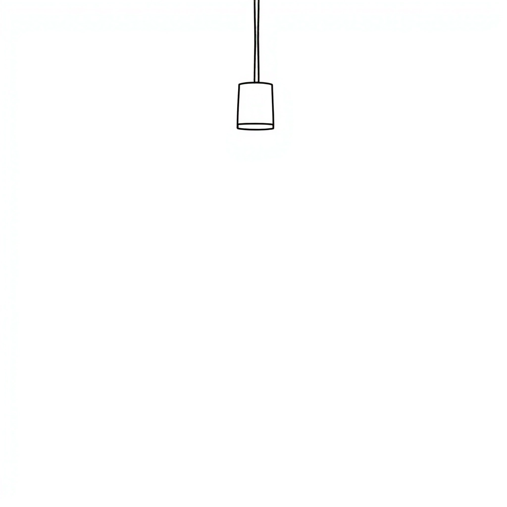lamp chiếu sáng sang ngang Coloring Pages