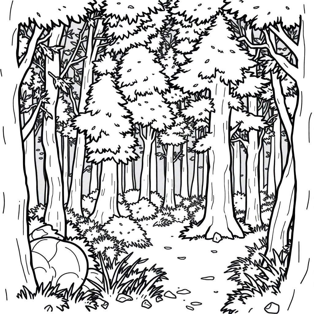 forest Páginas para Colorear