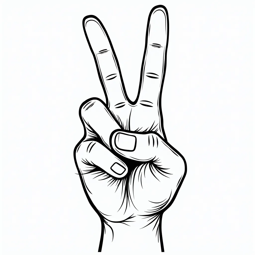 guitar giving the peace sign coloring pages