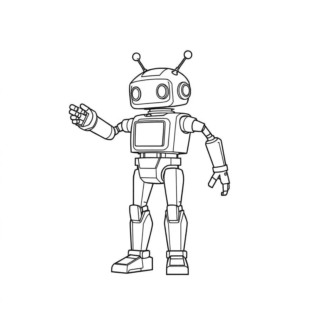 机器人 Coloring Pages