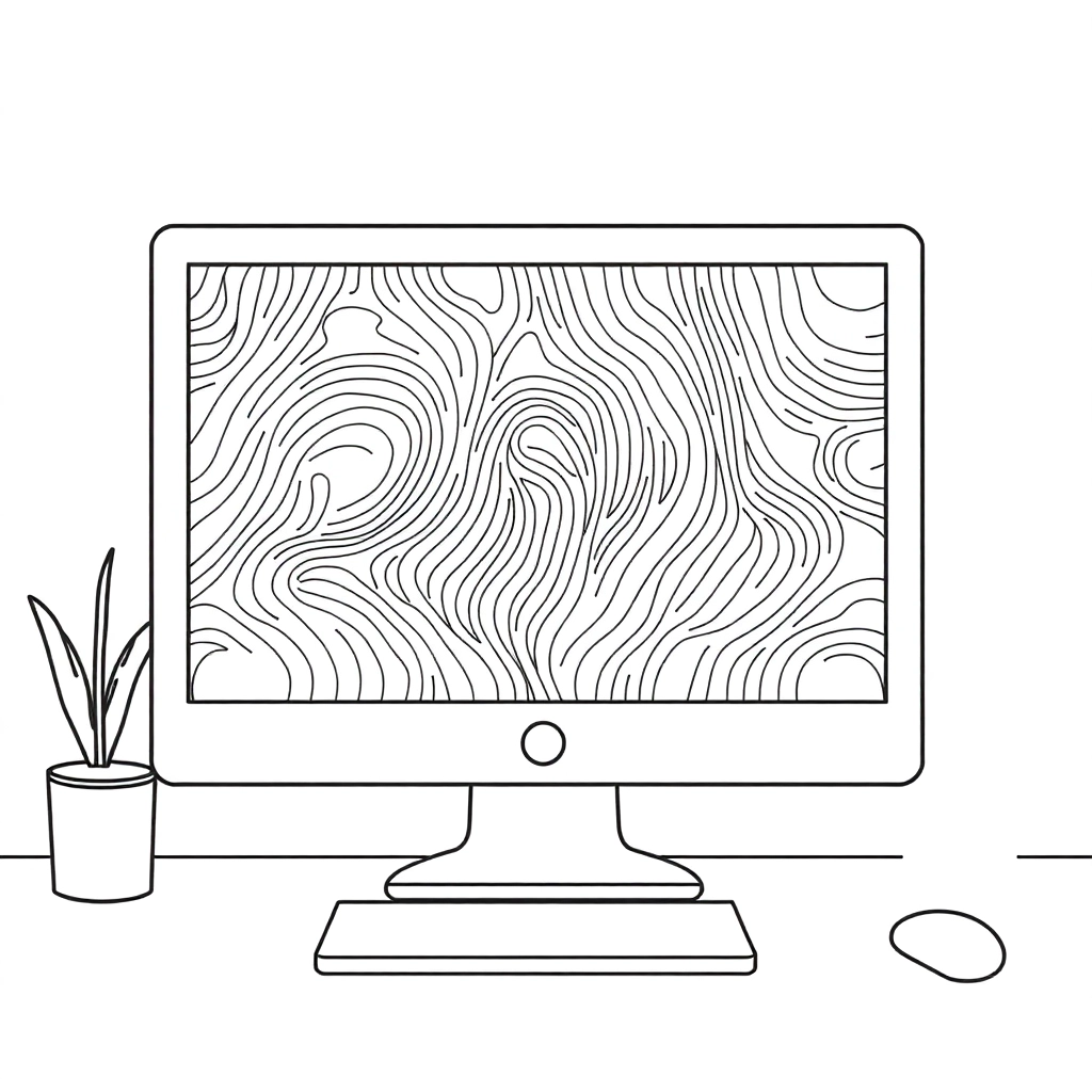 电脑 Coloring Pages