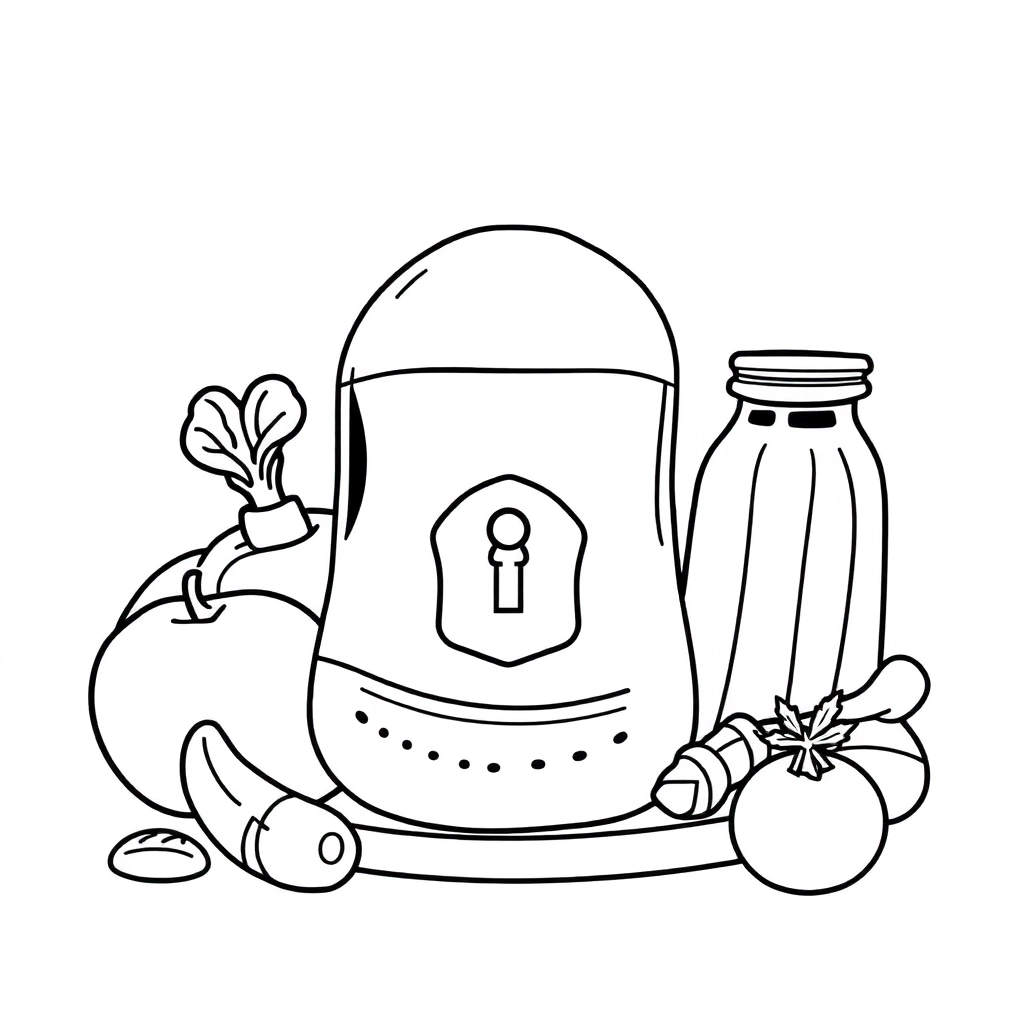let's celebrate nutrition security for all     3rd grade level  Coloring Pages
