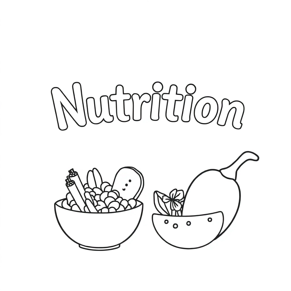 let's celebrate nutrition security for all     3rd grade level  Coloring Pages