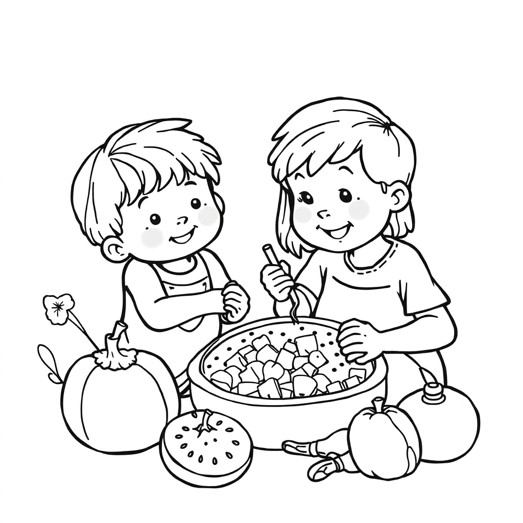 let's celebrate nutrition security for all    for children  Coloring Pages