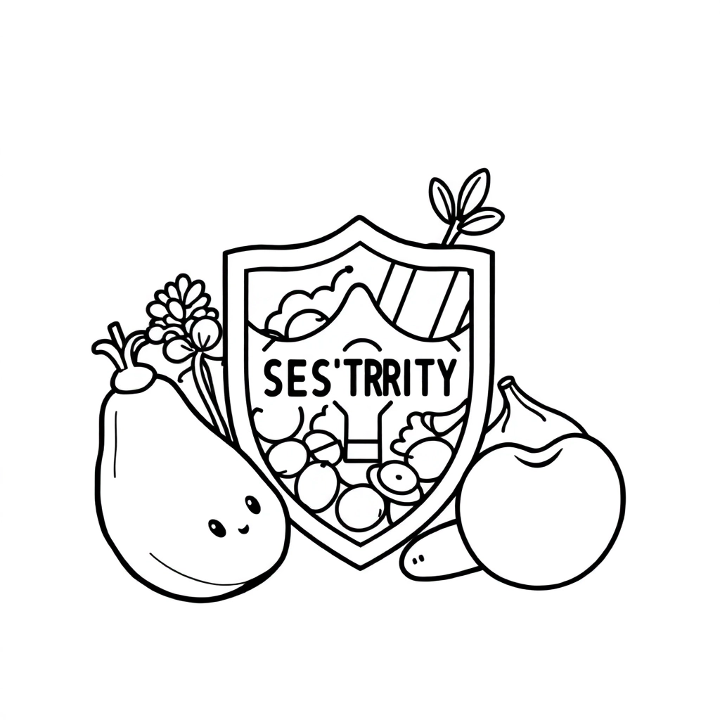 let's celebrate nutrition security for all     Coloring Pages