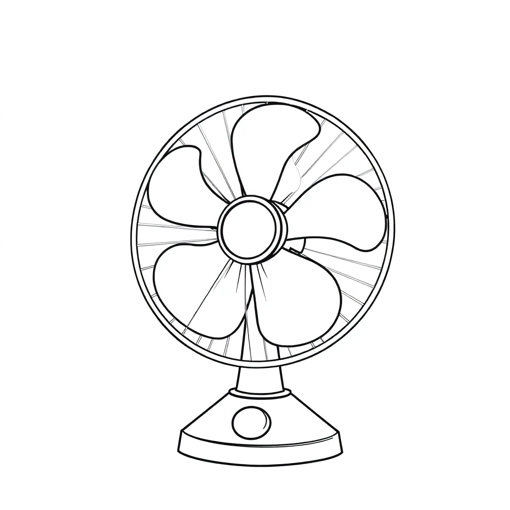 复杂电风扇 Coloring Pages