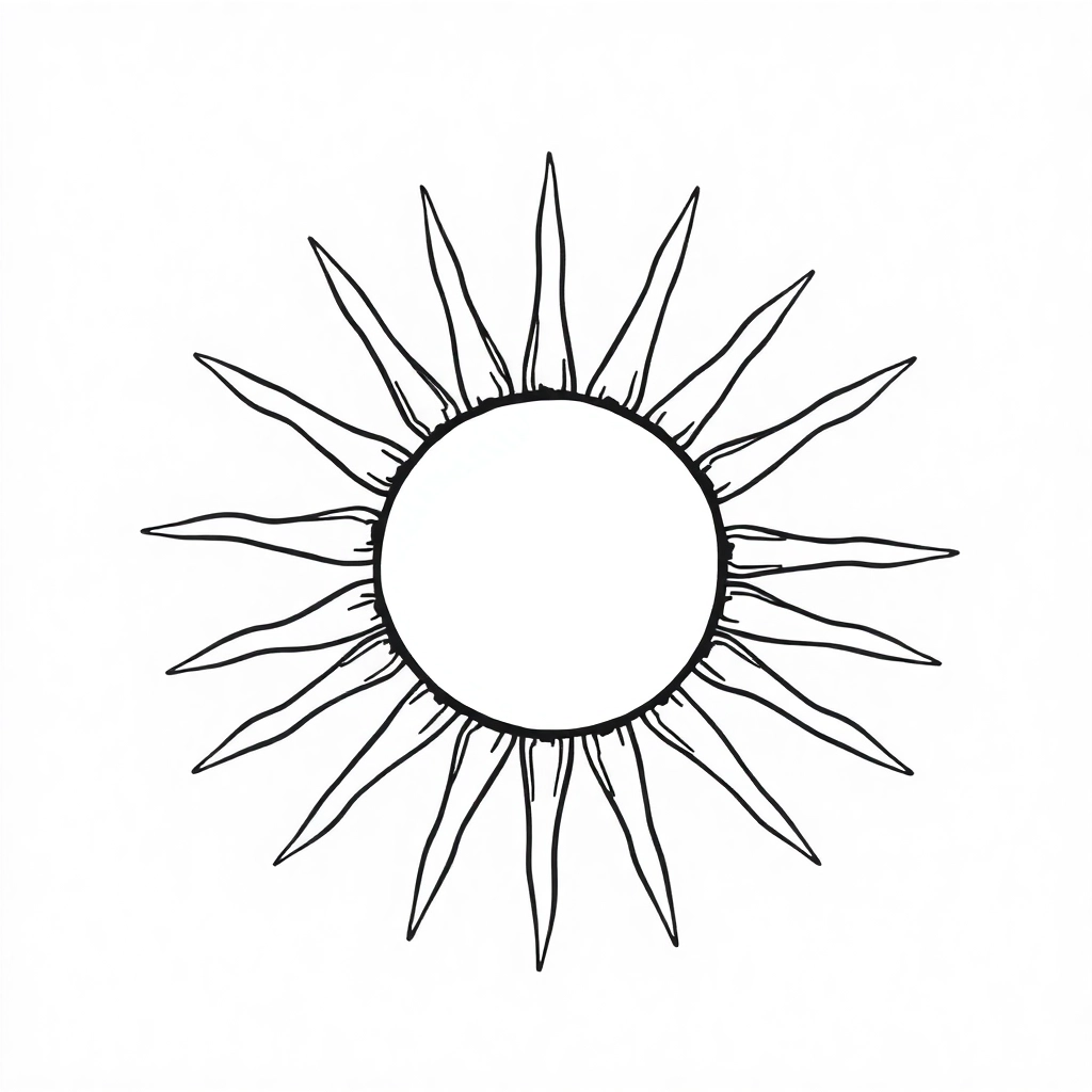 太阳 Coloring Pages
