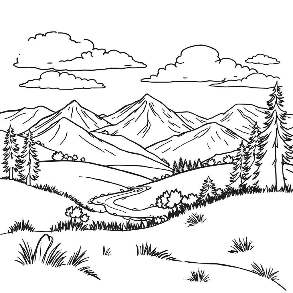 风景 Páginas para Colorear