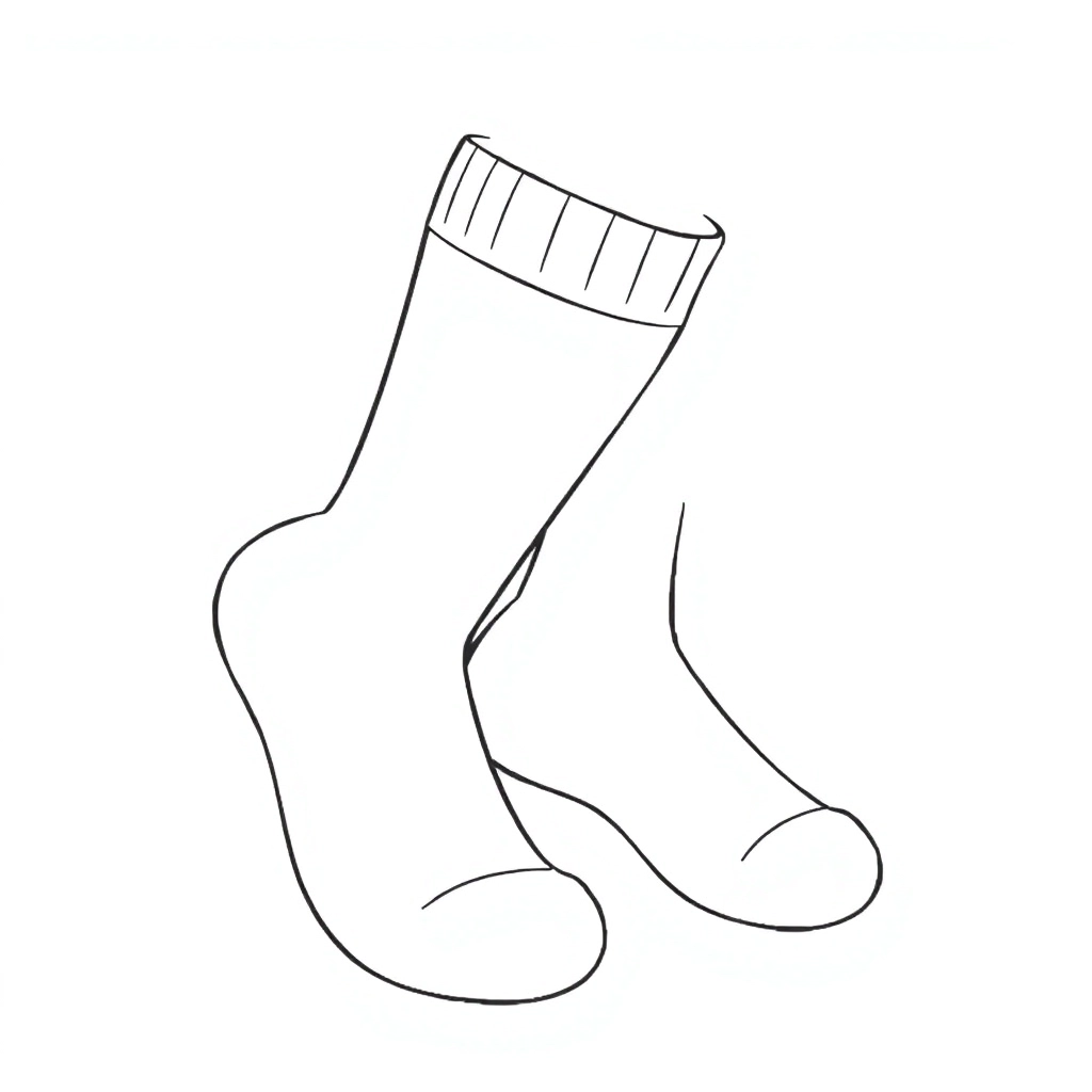 socks Páginas para Colorear