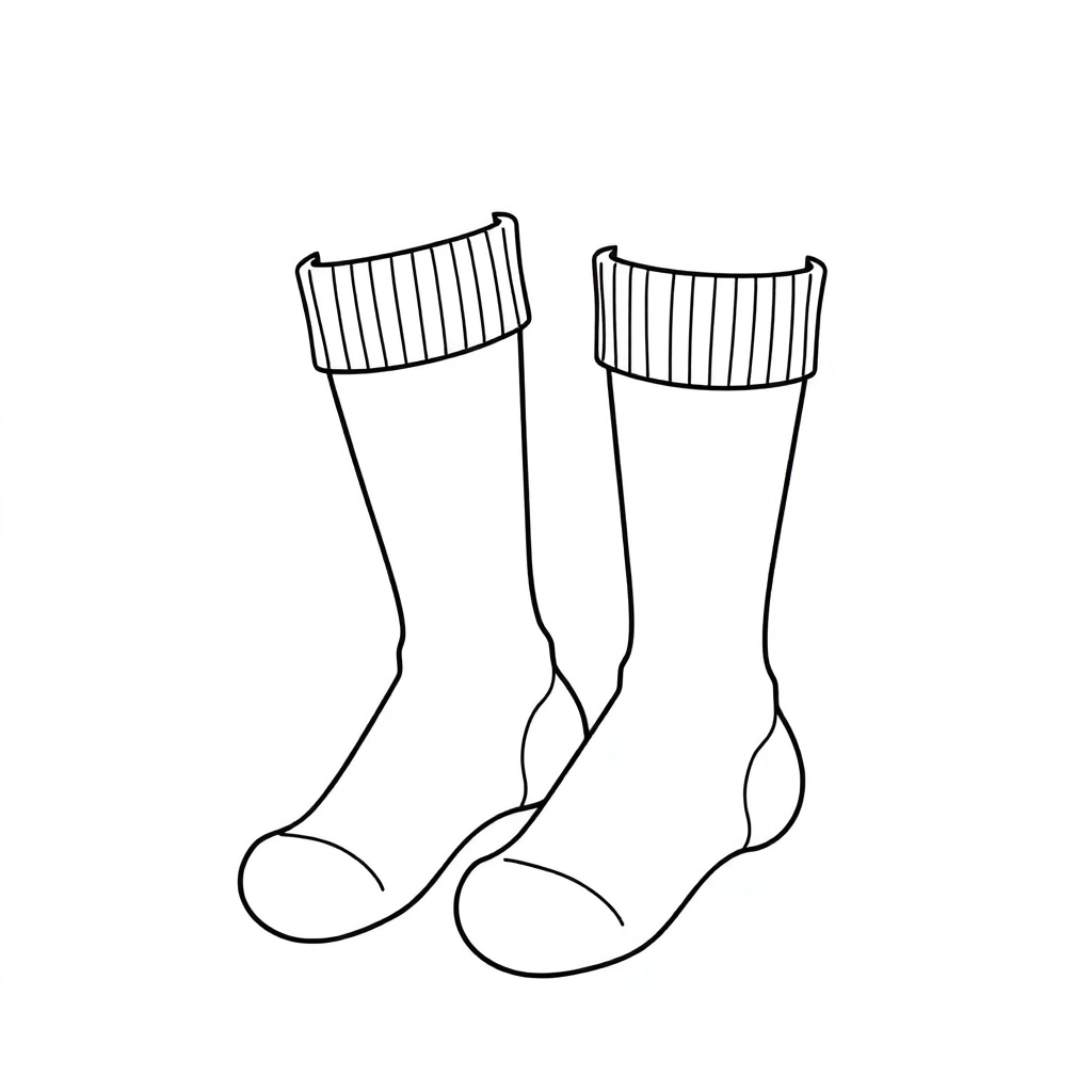 socks Páginas para Colorear